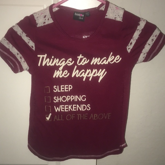 Burgundy T-shirt - Picture 1 of 2
